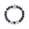 Aurozia Women's Gold Gentle Release / Lunar Phase& Moon Kyanite Rose Quartz Crystal Bracelet In Gold
