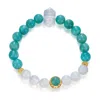 Aurozia Women's Gold Lunar Whisper Lunar Phase& Moon Amazonite Moonstone Crystal Bracelet In Gold