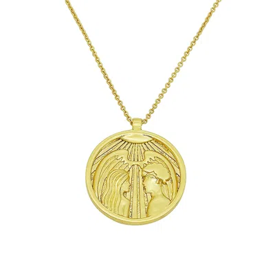 Aurozia Women's Gold Tarot The Lovers Necklace