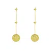 Aurozia Women's Gold Tarot The Star Drop Earrings In Gold