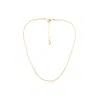 Aurozia Women's Three Charms Simple Beaded Necklace Gold In Gold