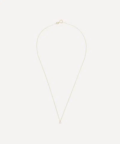 Aurum + Grey 9ct Gold Unity Horseshoe Charm Chain Necklace