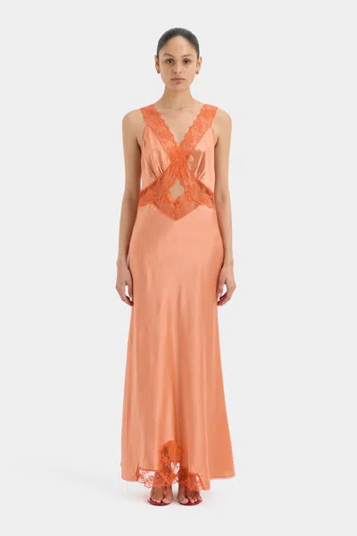 Sir Aries Cut Out Gown In Peach