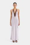 Sir Aries Halter Gown In Lilac