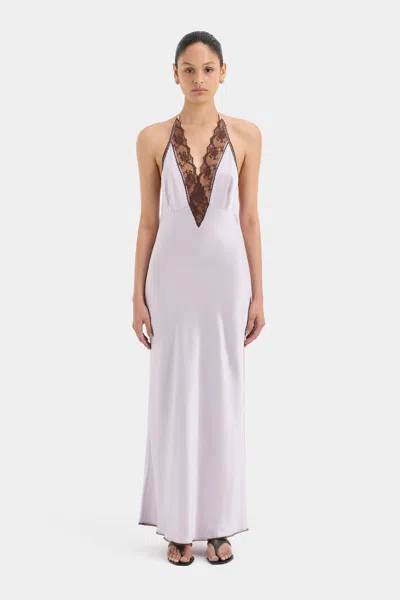 Sir Aries Halter Gown In Lilac