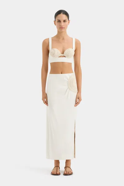 Sir Atacama Midi Skirt In Natural