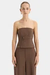 Sir Bromley Bodice In Chocolate