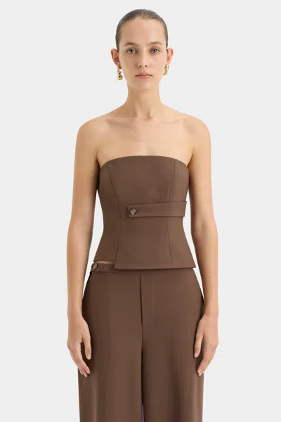 Sir Bromley Bodice In Chocolate
