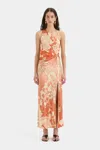 Sir Como Asymmetric Dress In Paradiso Print