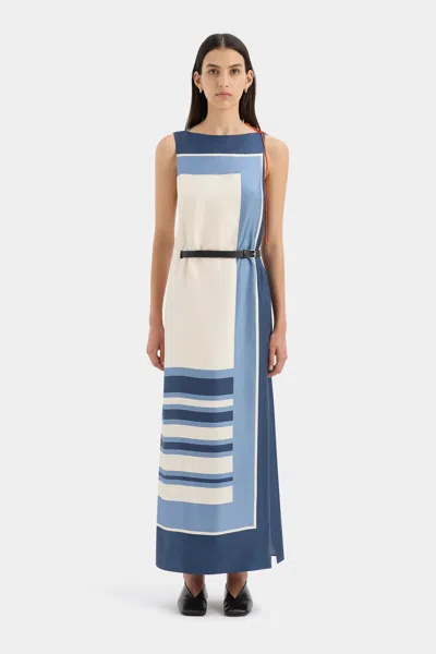 Sir Dazed Belted Dress In Studio Print