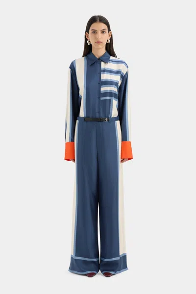 Sir Dazed Belted Pant In Studio Print
