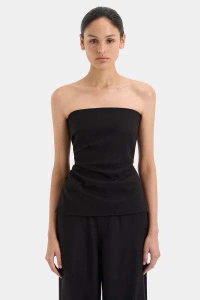 Sir Dorian Pleated Bodice In Black