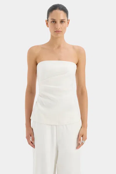 Sir Dorian Pleated Bodice In Ivory