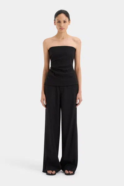 Sir Dorian Wide Leg Pant In Black