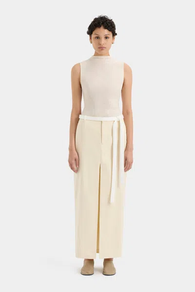 Sir Dune Midi Skirt In Cream