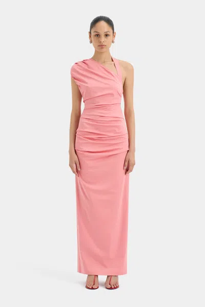 Sir Giacomo Gathered Gown In Pink