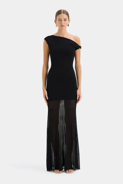 Sir Indigo Twist Dress In Black