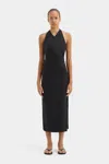 Sir Iris Halter Midi Dress In Black