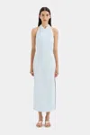 Sir Iris Halter Midi Dress In Light Blue