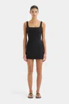 SIR IRIS TIE MINI DRESS - BLACK / 1