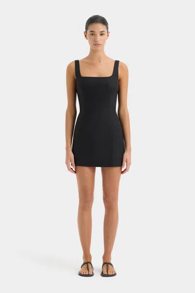 Sir Iris Tie Mini Dress In Black