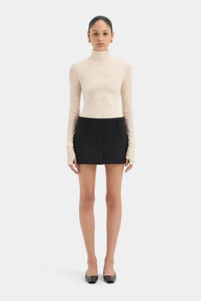 Sir Jacques Mesh Bodysuit In Ecru