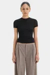 Sir Jacques Mesh Fitted Tee In Black