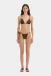 SIR JEANNE BEADED STRING BRIEF - CHOCOLATE / 3