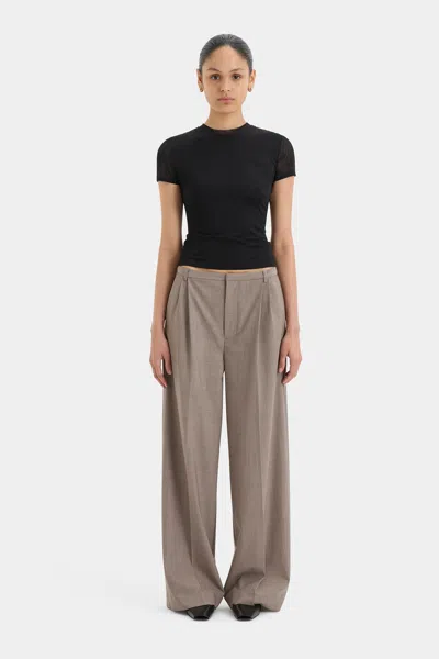 Sir Leonardo Tailored Trouser In Taupe