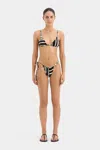 Sir Embellished Striped Bikini Top In Ligne