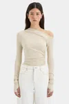 Sir Lottie Gathered Top In Canvas