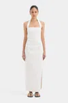 Sir Noemi Halter Midi Dress In Ivory