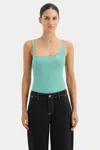 Sir Paloma Asymmetric Tank In Jade