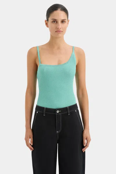 Sir Paloma Asymmetric Tank In Jade