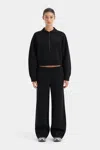 Sir Playback Rib Neck Sweater In Black