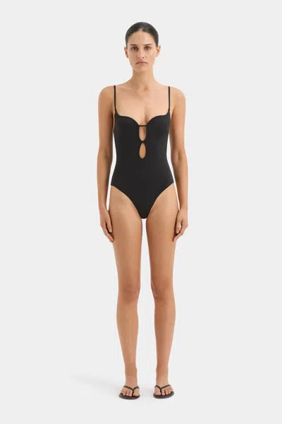 Sir Renata Keyhole One Piece In Black