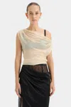 Sir Strobe Cowl Top In Bone
