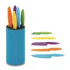 Ausonia A096425 5 Colored Knives With Blue Block