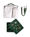 Austin Baby Co Bento And Lunch Bag Set In Neutral Sage And Mini Floral