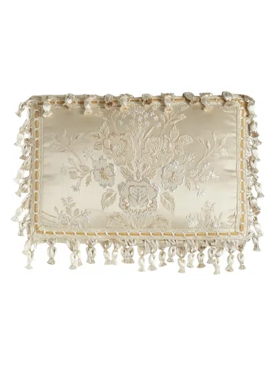 Austin Horn Charlotte Boudoir Pillow, 13" X 18" In White