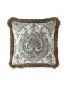 Austin Horn Collection Ainsley 20" Pillow In Nile Blue