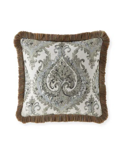 Austin Horn Collection Ainsley 20" Pillow In Nile Blue