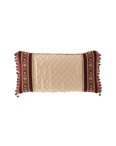 Austin Horn Collection Alias Boudoir Pillow In Burgundy
