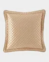 Austin Horn Collection Alias Diamond European Sham In Light Brown