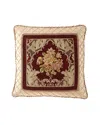 Austin Horn Collection Alias Framed Pillow, 20"sq. In Burgundy