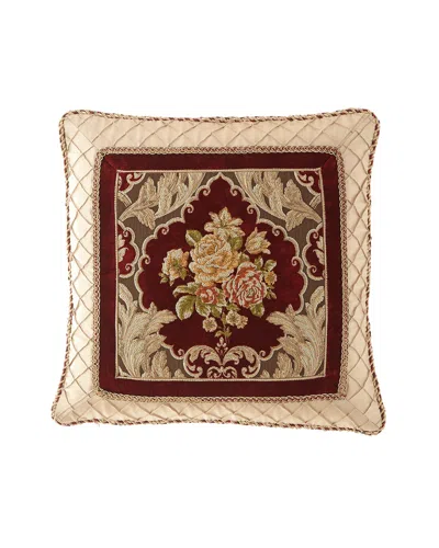 Austin Horn Collection Alias Framed Pillow, 20"sq. In Brown