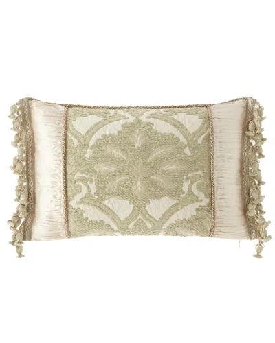 Austin Horn Collection Anastasia Lumbar Pillow In Green