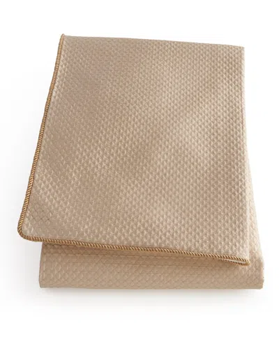 Austin Horn Collection Antoinette Diamond-stitch Coverlet, Queen In Brown