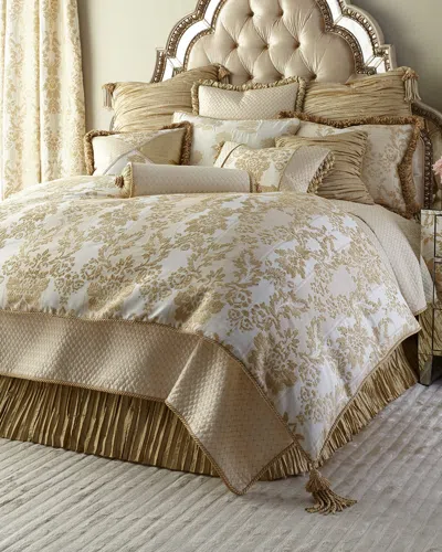Austin Horn Collection Antoinette King Dust Skirt In French Vanilla