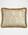 Austin Horn Collection Antoinette Standard Chenille Sham With Loop Fringe In White
